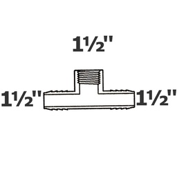 [190-110-000645] T gris 1 1/2 ins x 1 1/2 ins x 1 1/2 FPT