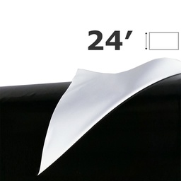 ​​Poly 24' Sheeting Black & White 6 Mil UVI