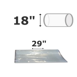 Tube polyéthylene 18" dia. (29" à plat) 12 UV 4mil (ventilation & chauffage)