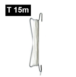 [170-120-029471] Crochet Blanc SIMPLE 180mm Std 1200 m/kg pré-enr. 15 m  EN INVENTAIRE(boites de 600)