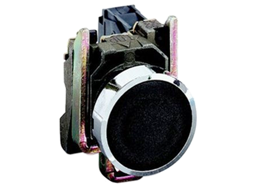 [160-160-023760] Berg P. Push button black + quick coupling contact NO XB4-BA21